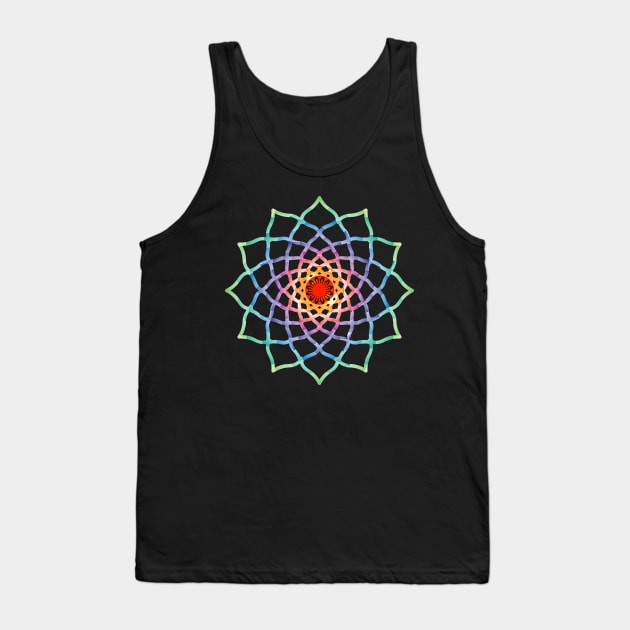 Colorful Mandala Tank Top by emma17